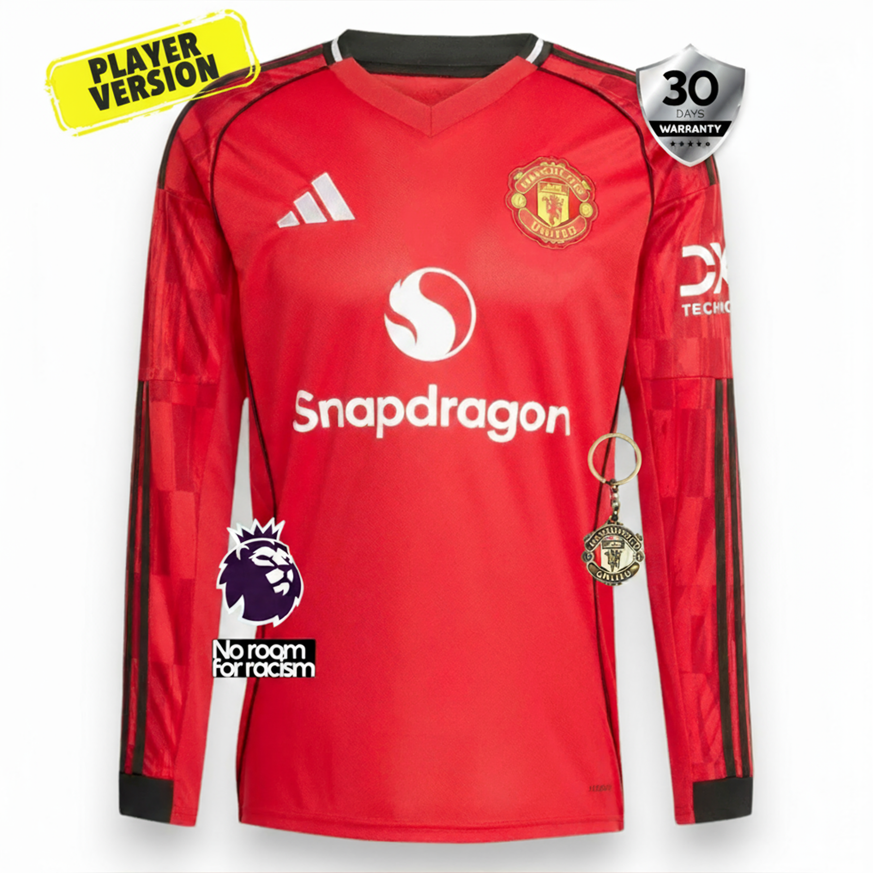 Manchester United Player Home Jersey 2025/26 - Long Sleeve