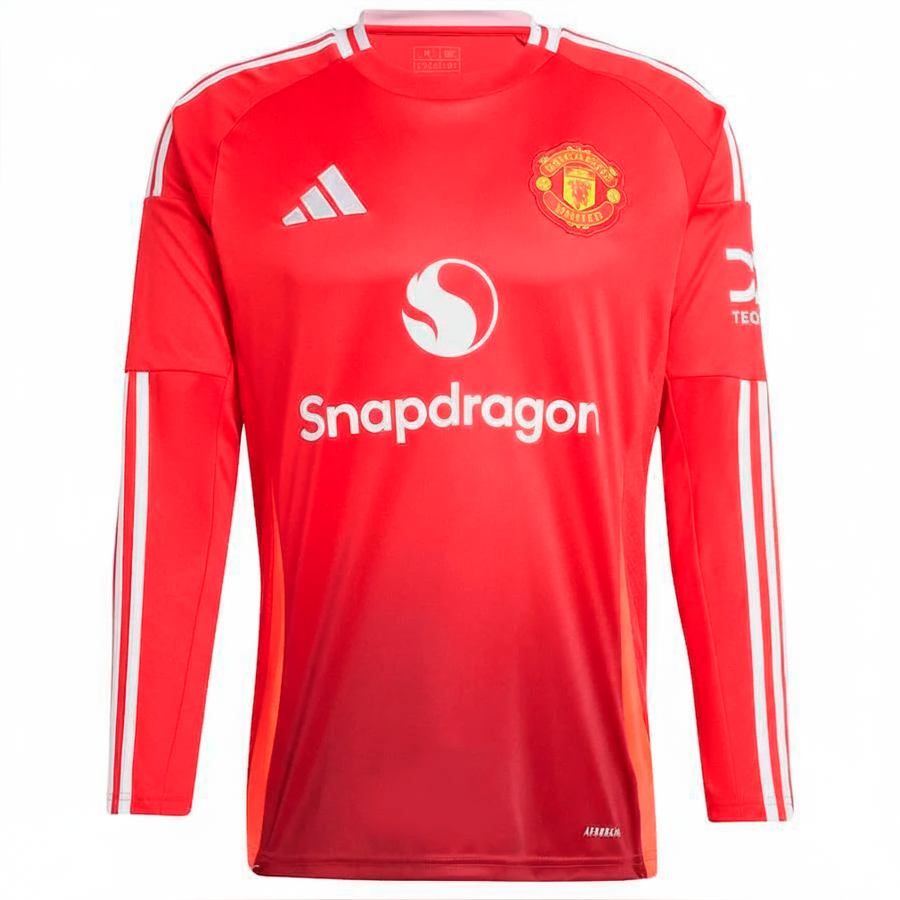 Manchester United Player Home Jersey 2024/2025 Long Sleeve