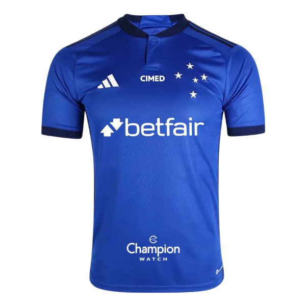 Camiseta Cruzeiro 23/24 I de Local - Todos los Patrocinios - Versión Aficionado