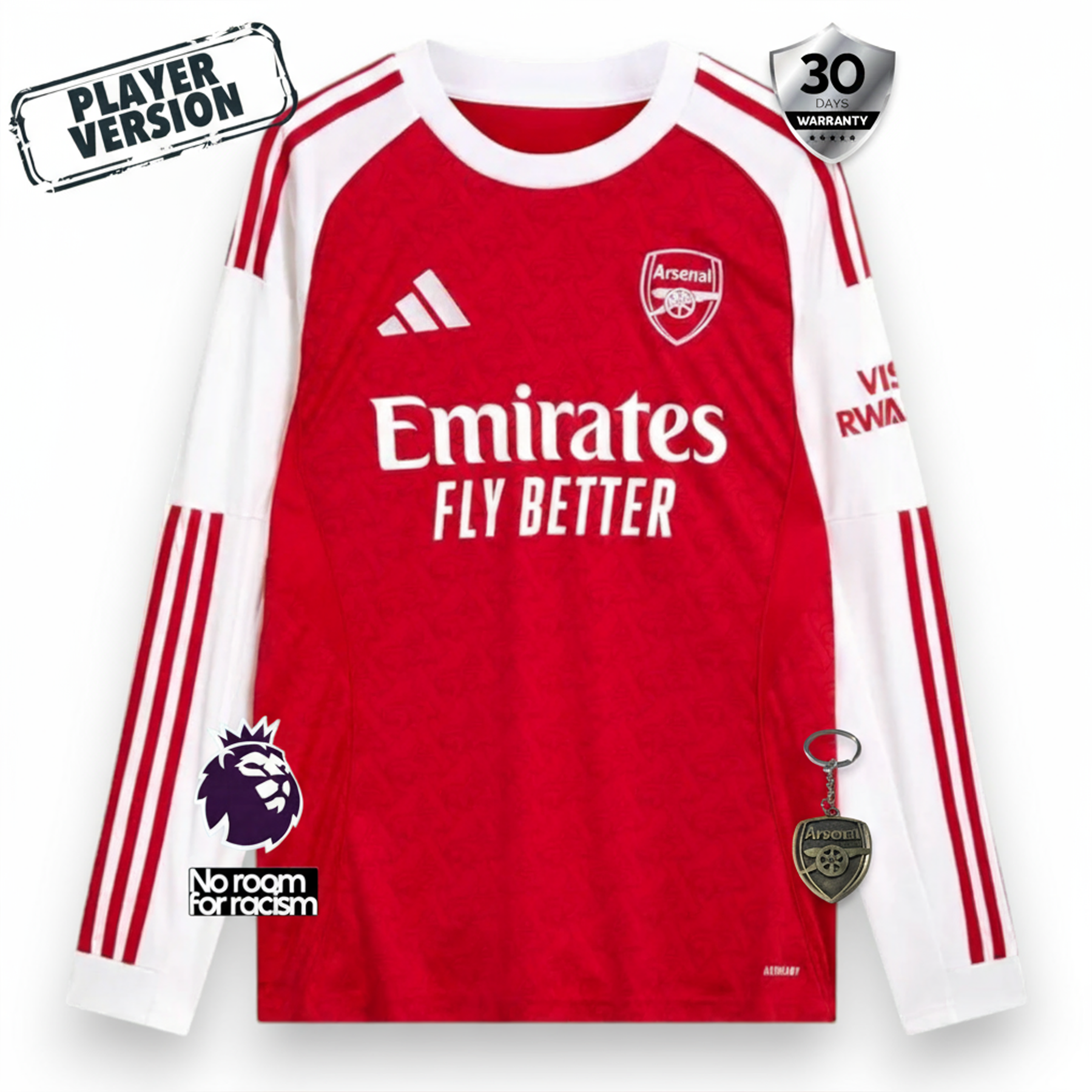 Arsenal Player Home Jersey 2025/26 Long Sleeve