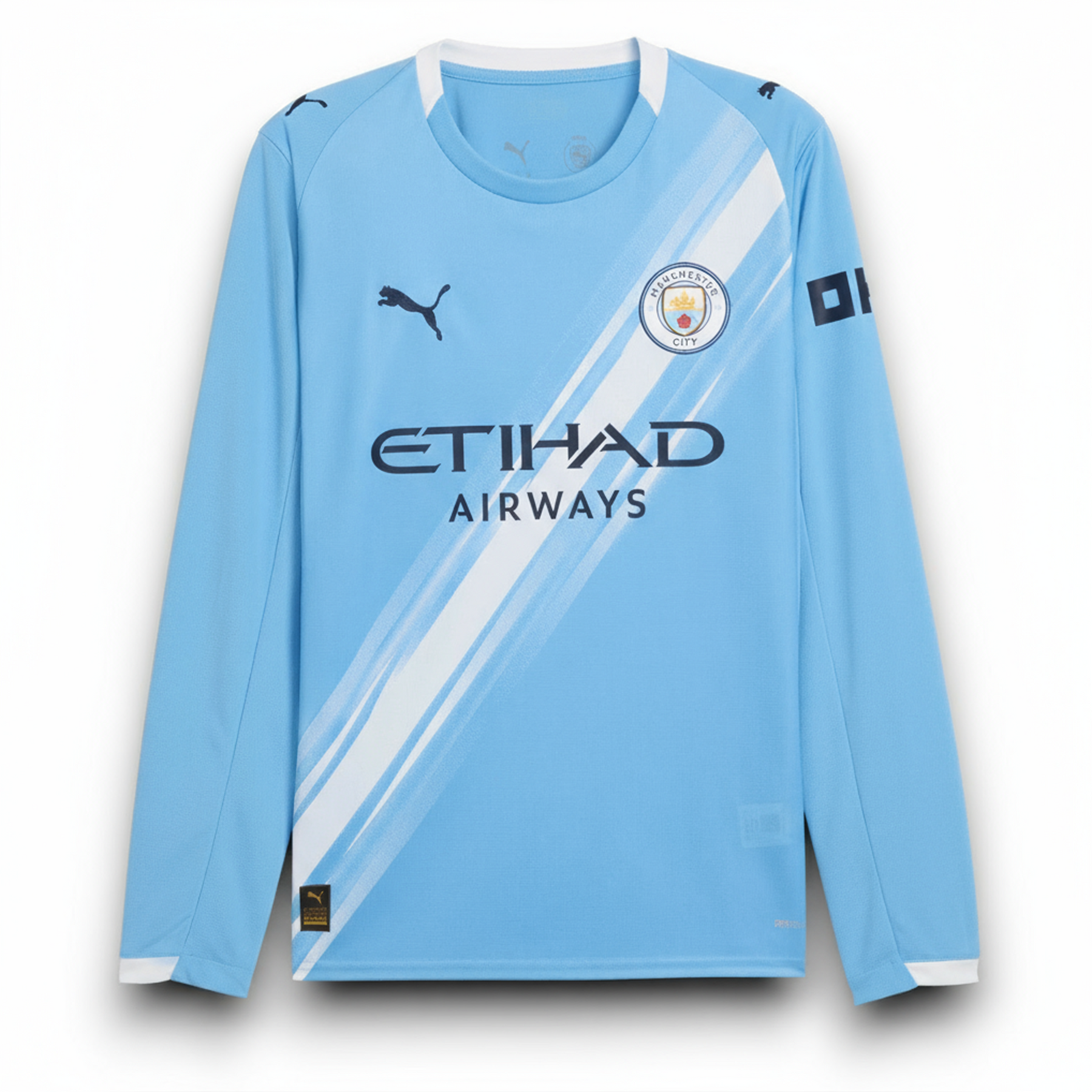 Manchester City Player Home Jersey 2025/26 Long Sleeve