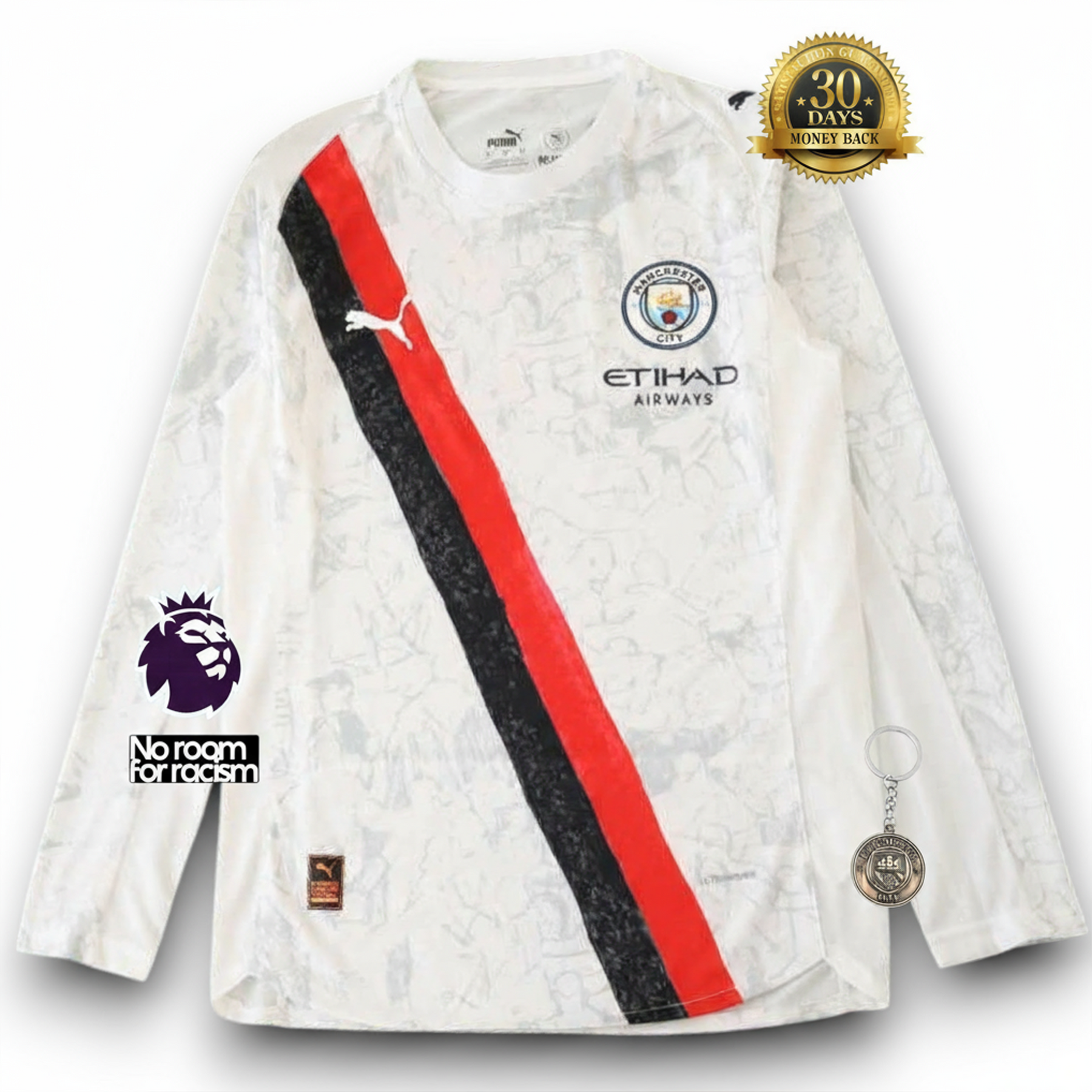 Manchester City Player KidSupper Jersey 2025/26 Long Sleeve