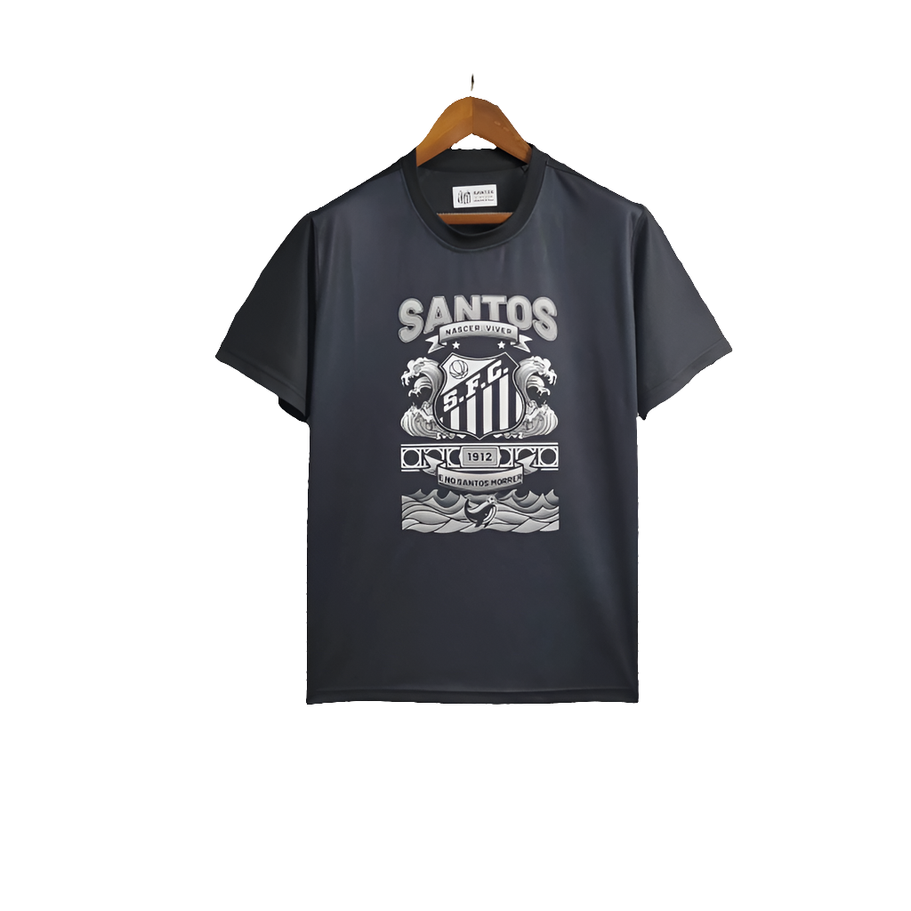Camiseta Santos 25/26 Edición Casual - Negro - Versión Aficionado