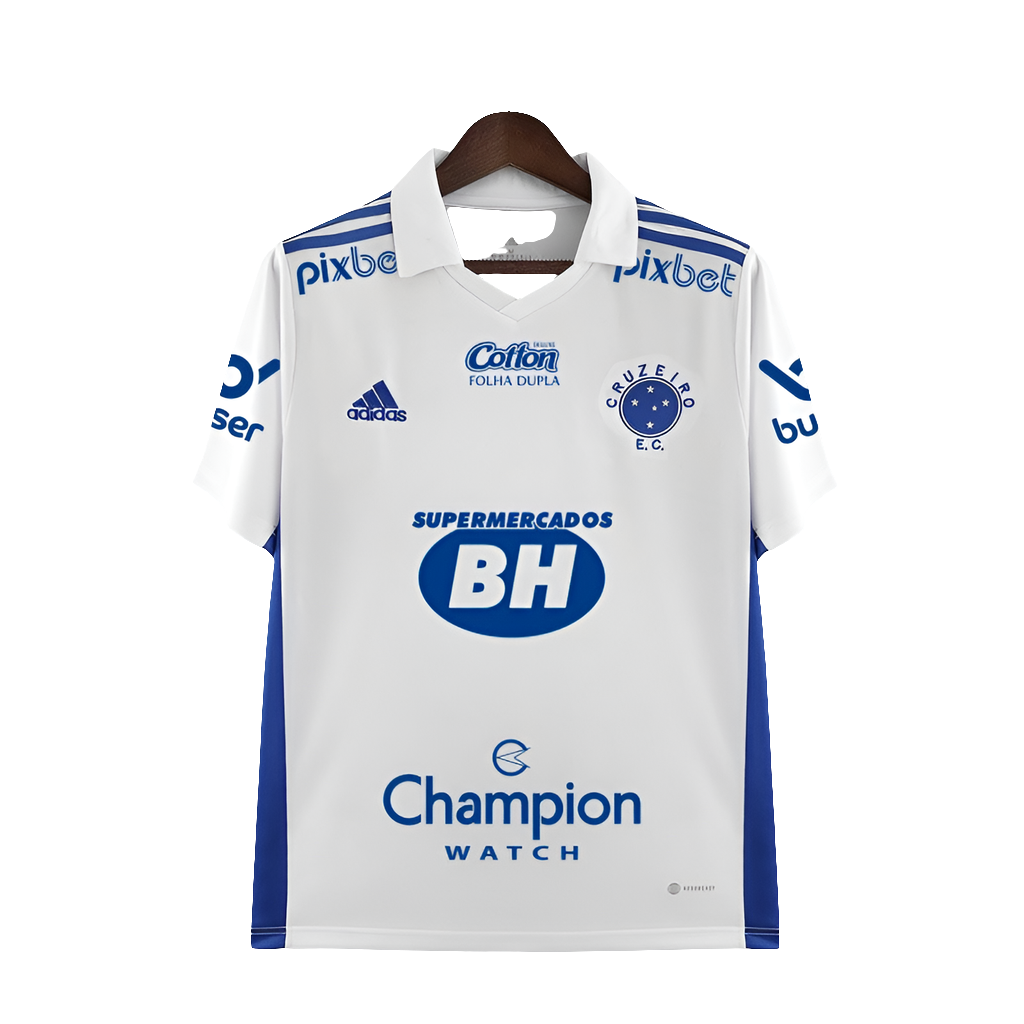 Camiseta Cruzeiro 22/23 II de Visitante - Todos los Patrocinios - Versión Aficionado