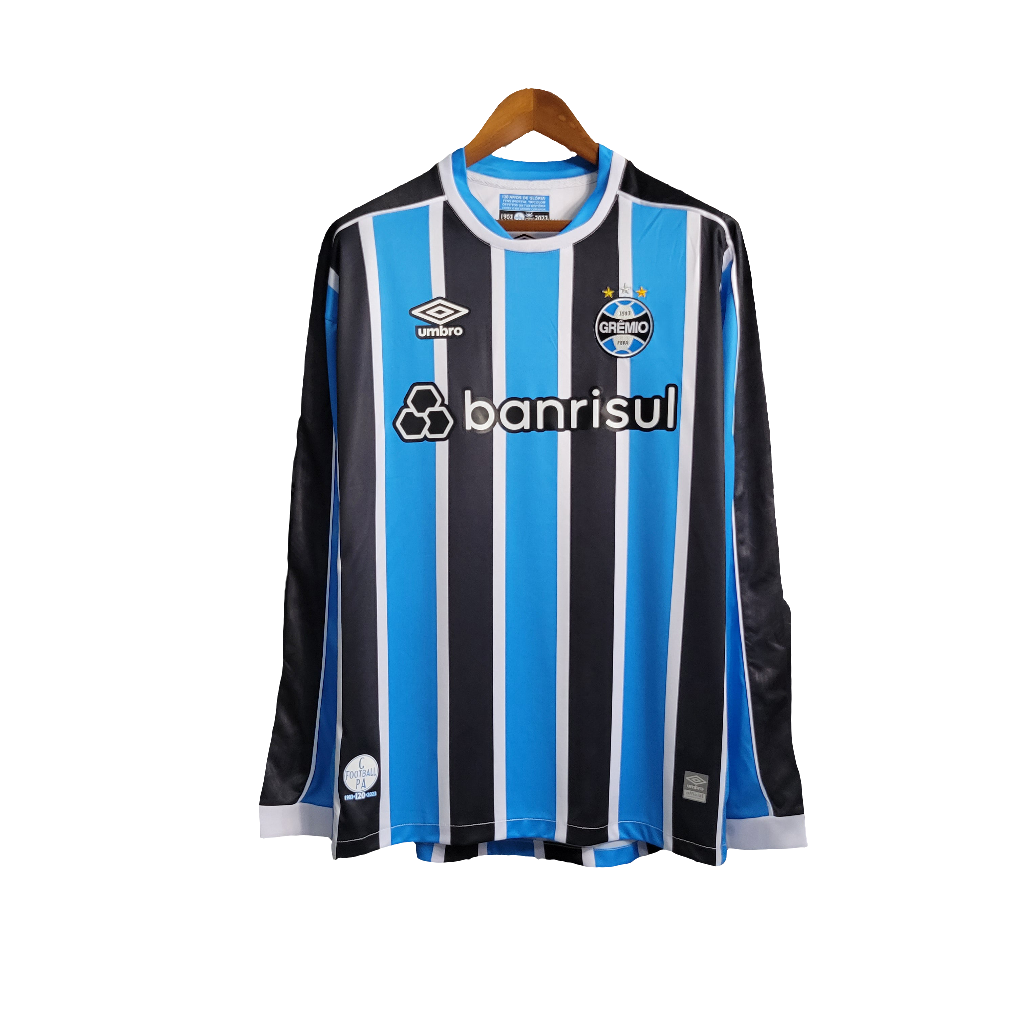 Camiseta Grêmio 23/24 I de Local - Manga Larga