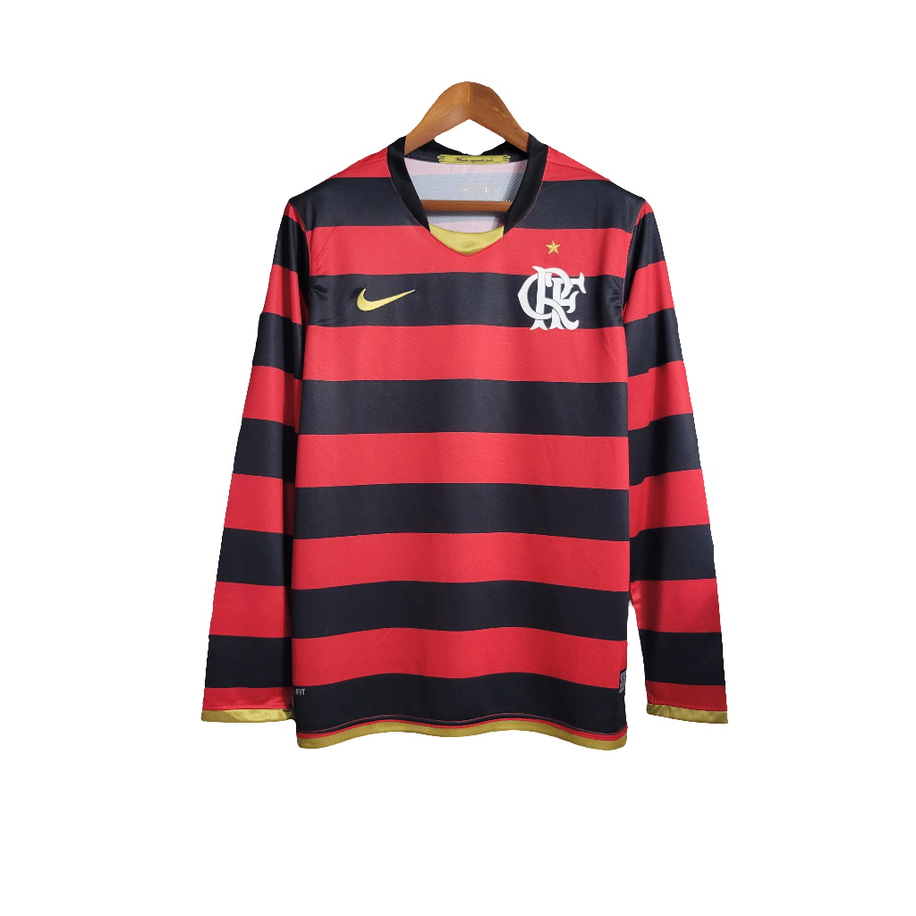 Camiseta Flamengo 2009 I de Local - Manga Larga Versión Retro