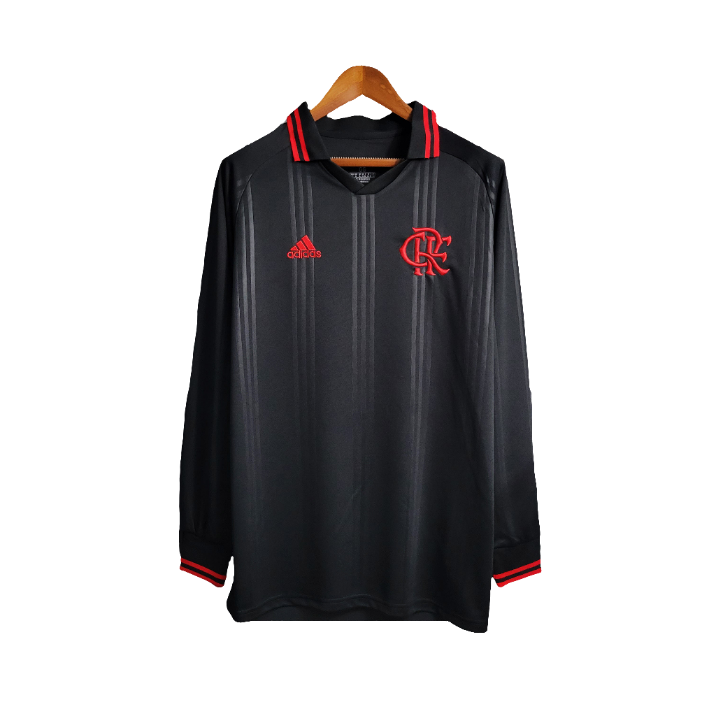 Camiseta Flamengo 19/20 Edición Especial - Negro - Manga Larga Versión Retro