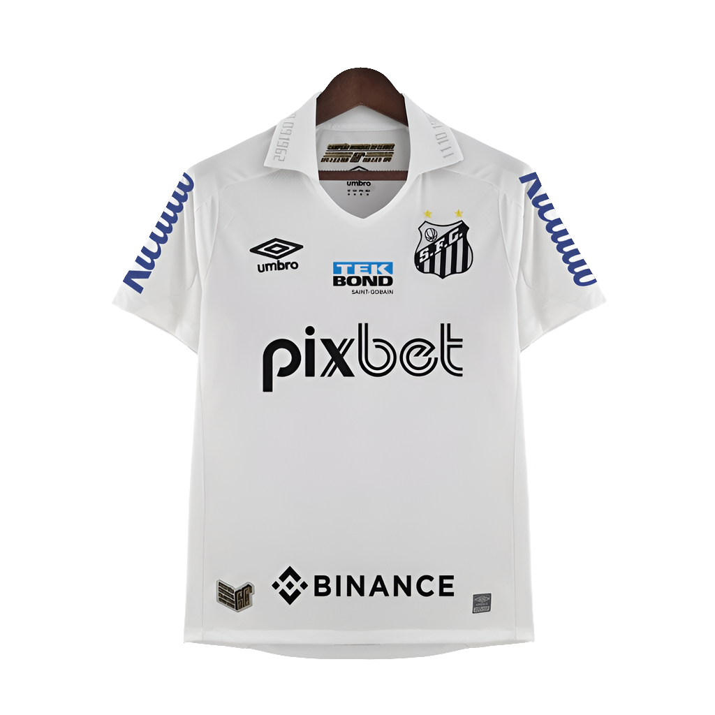 Camiseta Santos 22/23 I de Local - Todos los Patrocinios - Versión Aficionado