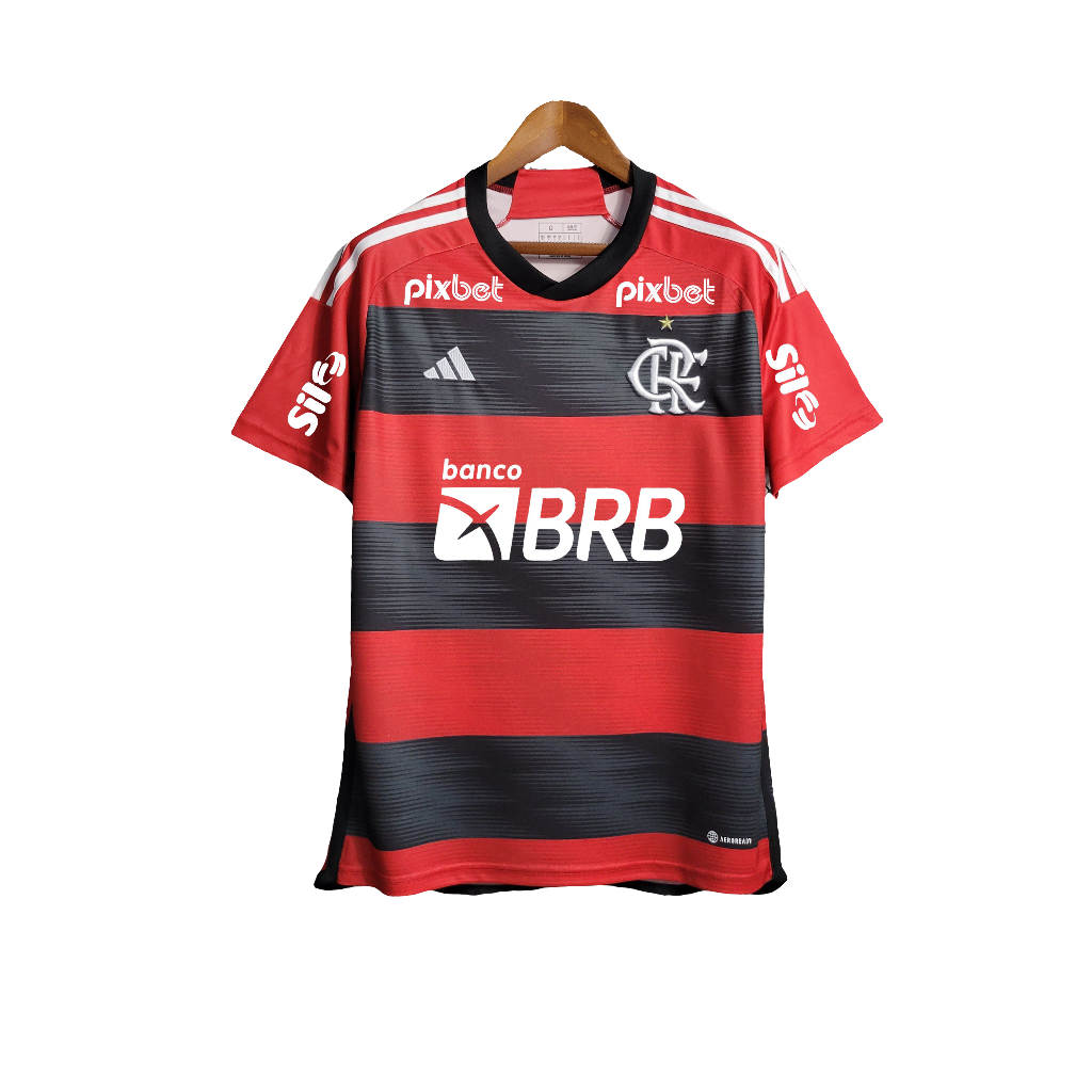 Flamengo 23/24 Home Shirt - All Sponsorships - Fan Version