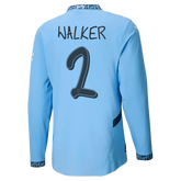 #2 Walker Manchester City Home Jersey 2024/2025 Long Sleeve