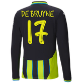 #17 De Bruyne City Away Jersey 2024/2025 Long Sleeve