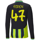 #47 Foden Manchester City Away Jersey 2024/2025 Long Sleeve