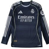 Camiseta Real Madrid 25/26 II Manga Larga - Versión Aficionado