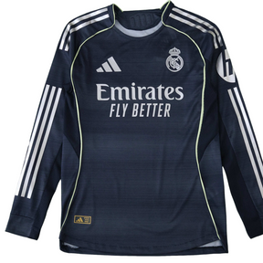 Camiseta Real Madrid 25/26 II Manga Larga - Versión Aficionado