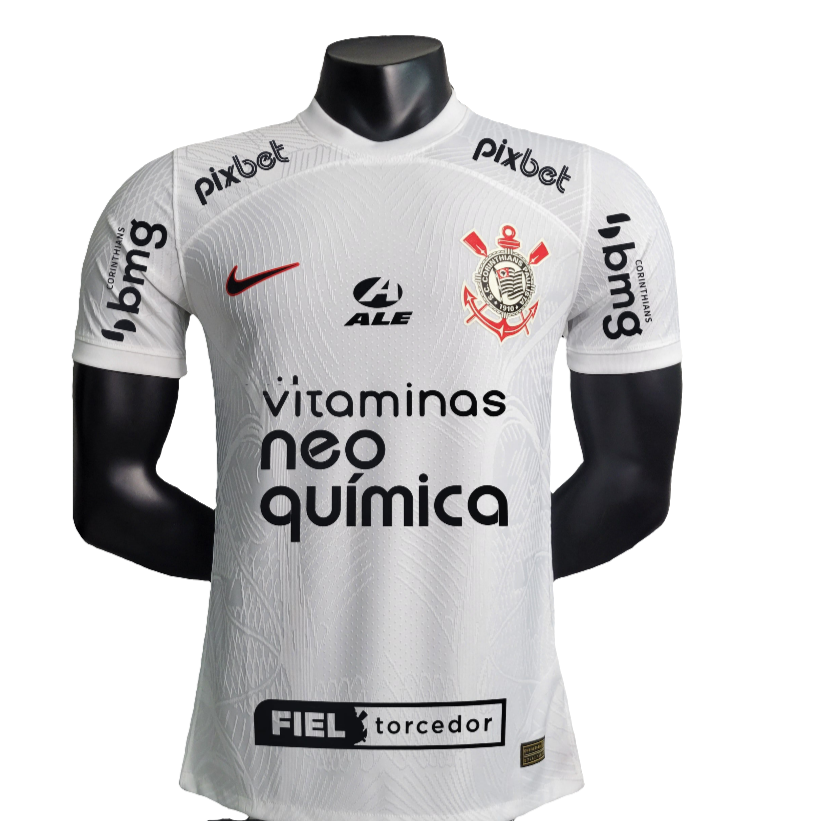 Camiseta Corinthians 23/24 I de Local - Todos los Patrocinios - Versión Jugador