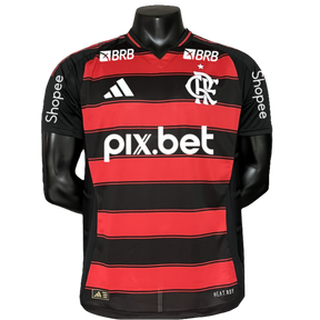 Camiseta Flamengo 25/26 I de Local - Todos los Patrocinios - Versión Jugador