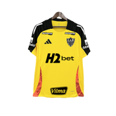 Camiseta Atlético Mineiro 25/26 Amarillo Entrenamiento - Todos los Patrocinios - Versión Aficionado