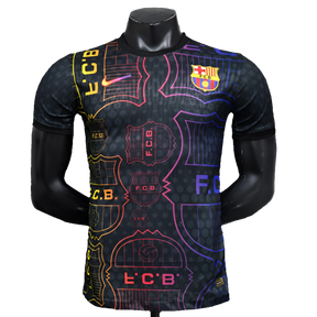 Camiseta Barcelona 25/26 Edición Especial - Negro, Amarillo e Rojo - Versión Jugador
