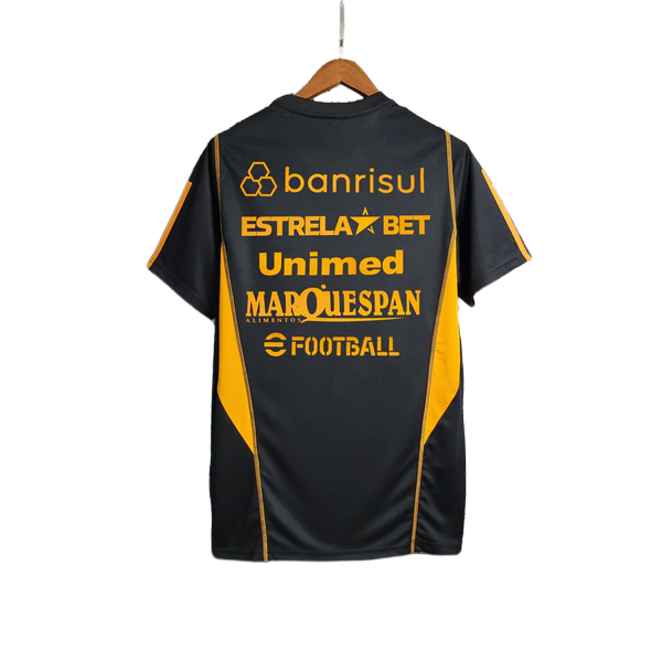 Camiseta Internacional 23/24 Entrenamiento - Negro - Todos los Patrocinios - Versión Aficionado