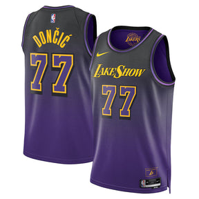 Regata NBA de Luka Dončić - Los Angeles Lakers - Edición City 2024 - Morada - Unisex