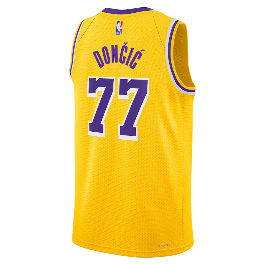 Regata NBA de Luka Dončić - Los Angeles Lakers - Edición Icon 2024 - Dorada - Unisex